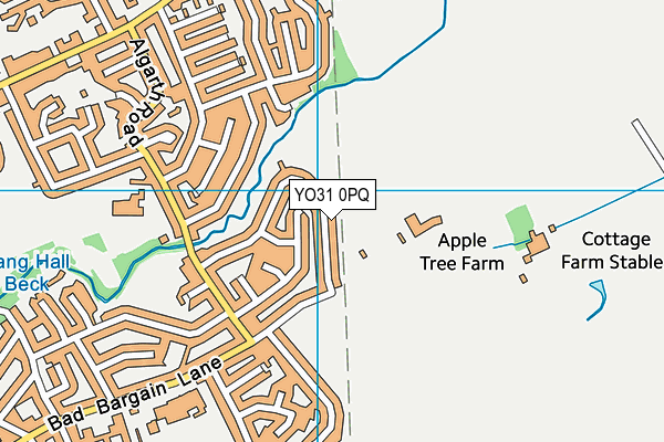 YO31 0PQ map - OS VectorMap District (Ordnance Survey)