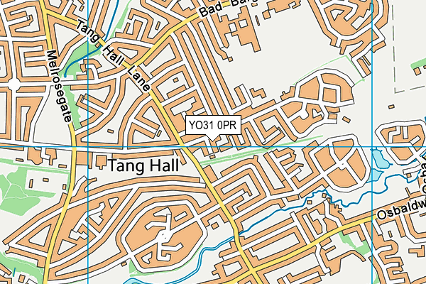 YO31 0PR map - OS VectorMap District (Ordnance Survey)