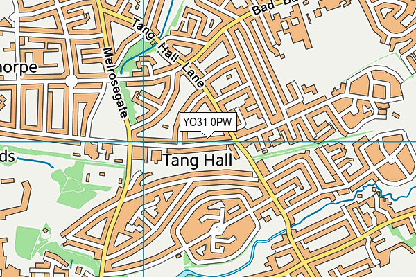 YO31 0PW map - OS VectorMap District (Ordnance Survey)