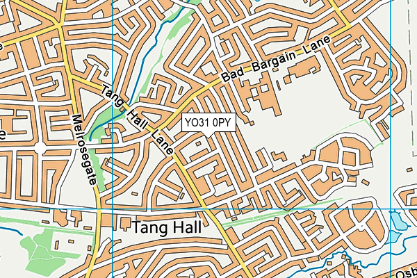 YO31 0PY map - OS VectorMap District (Ordnance Survey)