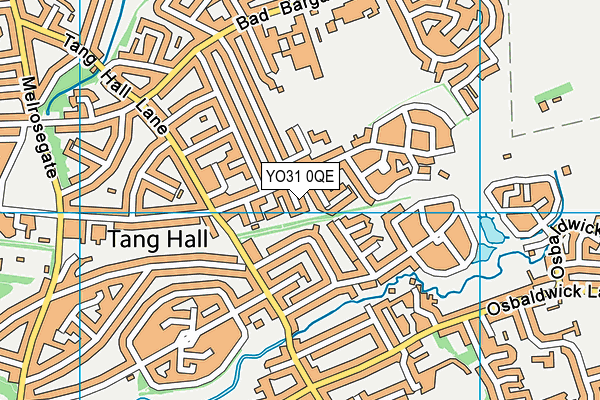 YO31 0QE map - OS VectorMap District (Ordnance Survey)