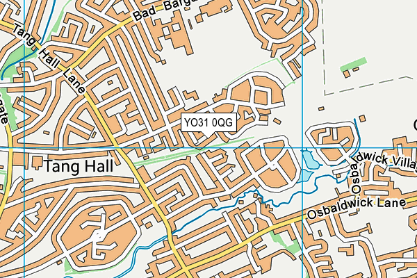 YO31 0QG map - OS VectorMap District (Ordnance Survey)