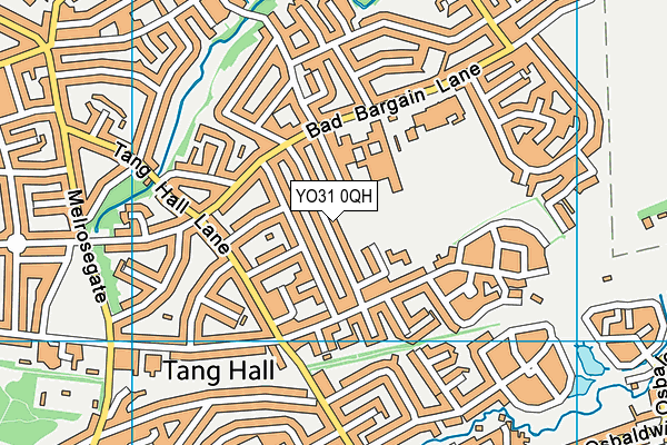 YO31 0QH map - OS VectorMap District (Ordnance Survey)