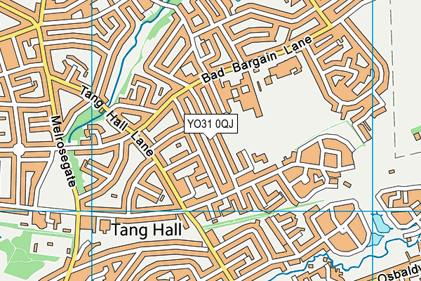 YO31 0QJ map - OS VectorMap District (Ordnance Survey)
