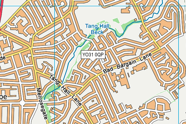 YO31 0QP map - OS VectorMap District (Ordnance Survey)