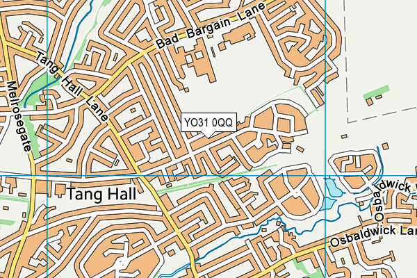 St Aelreds Rc Primary School map (YO31 0QQ) - OS VectorMap District (Ordnance Survey)