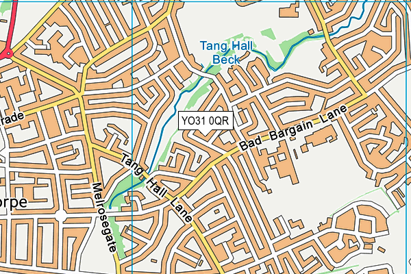 YO31 0QR map - OS VectorMap District (Ordnance Survey)