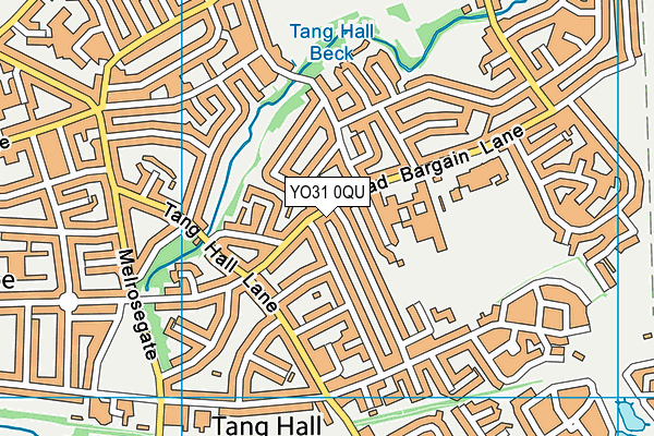 YO31 0QU map - OS VectorMap District (Ordnance Survey)