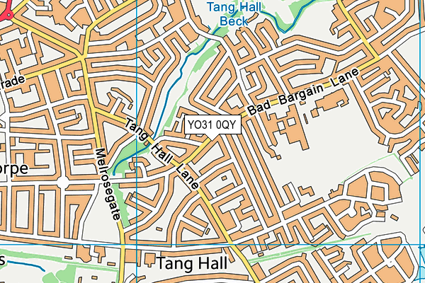 YO31 0QY map - OS VectorMap District (Ordnance Survey)