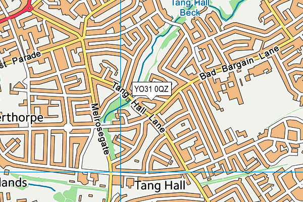 YO31 0QZ map - OS VectorMap District (Ordnance Survey)