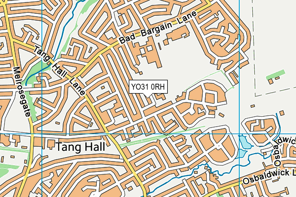 YO31 0RH map - OS VectorMap District (Ordnance Survey)
