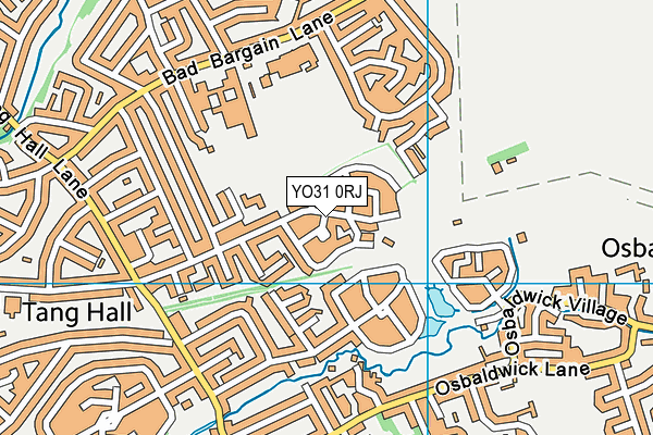 YO31 0RJ map - OS VectorMap District (Ordnance Survey)