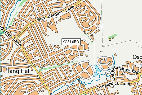 YO31 0RQ map - OS VectorMap District (Ordnance Survey)