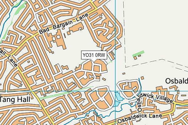 YO31 0RW map - OS VectorMap District (Ordnance Survey)