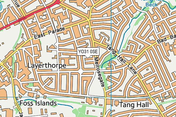 YO31 0SE map - OS VectorMap District (Ordnance Survey)