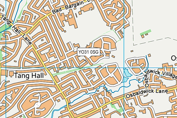 YO31 0SG map - OS VectorMap District (Ordnance Survey)