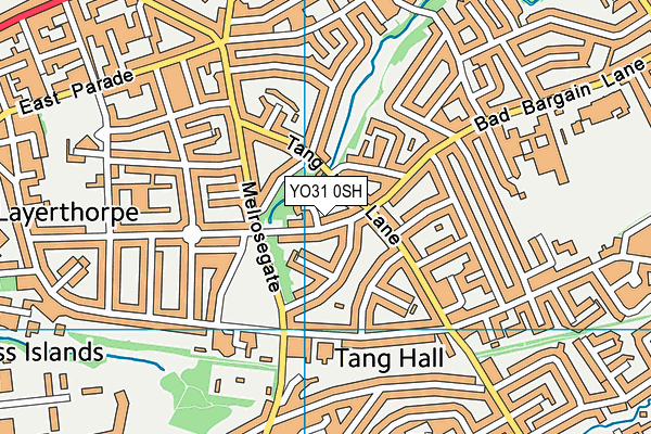 YO31 0SH map - OS VectorMap District (Ordnance Survey)