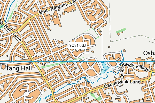 YO31 0SJ map - OS VectorMap District (Ordnance Survey)