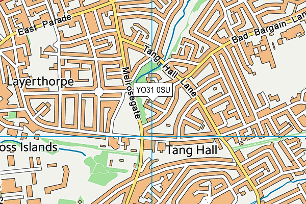 YO31 0SU map - OS VectorMap District (Ordnance Survey)