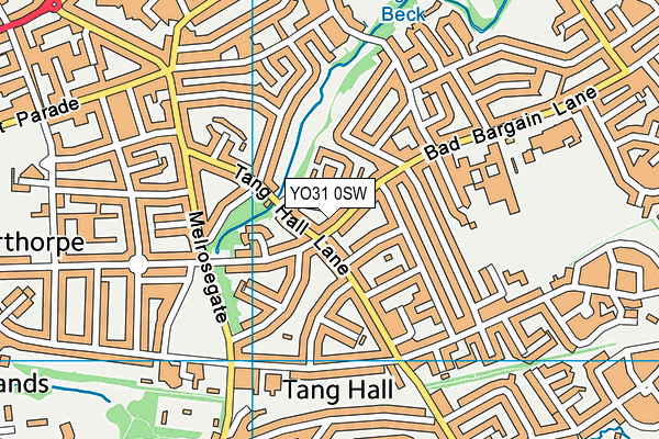 YO31 0SW map - OS VectorMap District (Ordnance Survey)