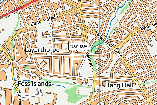 YO31 0UA map - OS VectorMap District (Ordnance Survey)