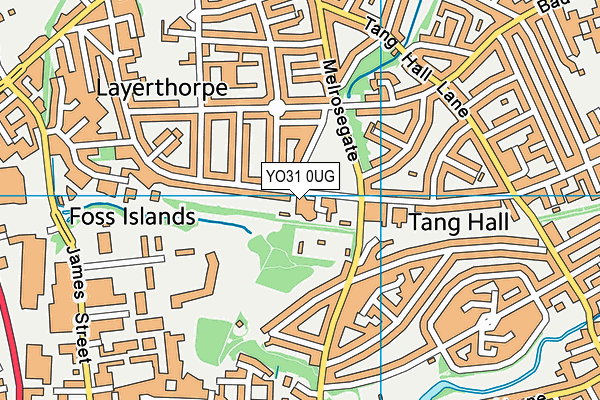 YO31 0UG map - OS VectorMap District (Ordnance Survey)