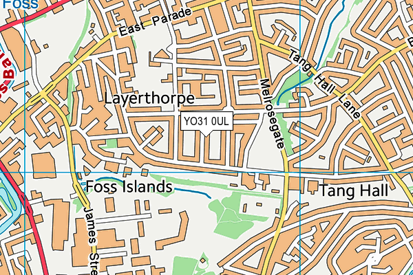 YO31 0UL map - OS VectorMap District (Ordnance Survey)