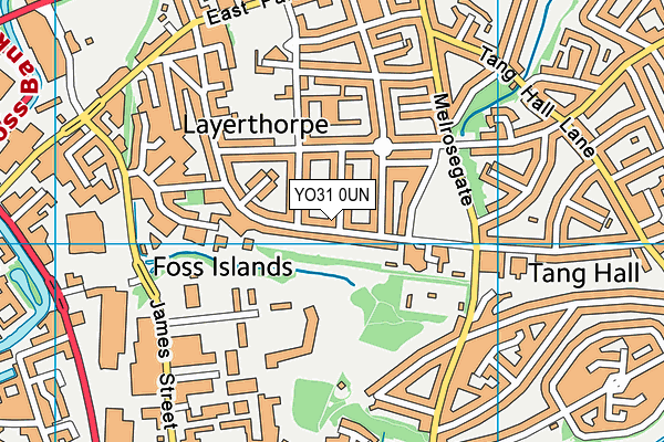 YO31 0UN map - OS VectorMap District (Ordnance Survey)