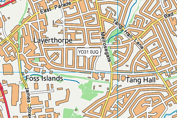 YO31 0UQ map - OS VectorMap District (Ordnance Survey)