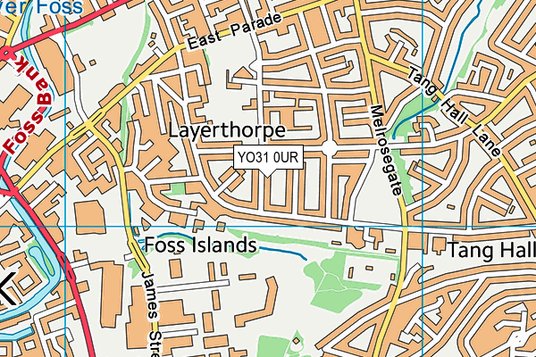 YO31 0UR map - OS VectorMap District (Ordnance Survey)