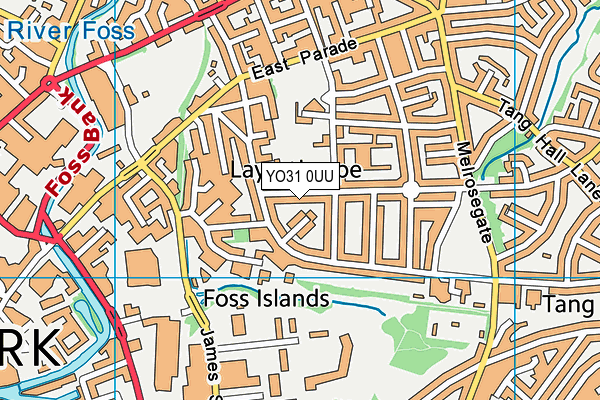 YO31 0UU map - OS VectorMap District (Ordnance Survey)