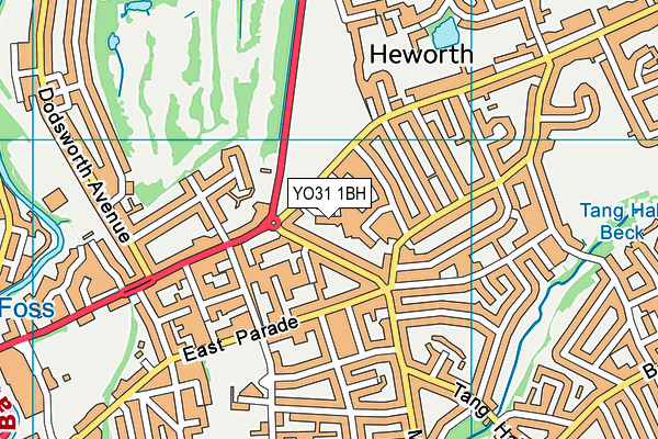 YO31 1BH map - OS VectorMap District (Ordnance Survey)