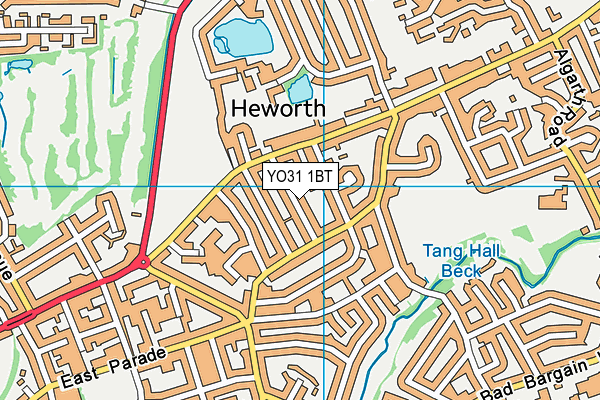 YO31 1BT map - OS VectorMap District (Ordnance Survey)