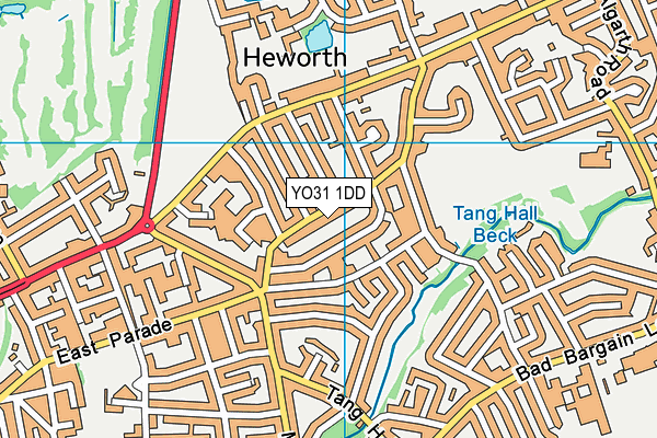 YO31 1DD map - OS VectorMap District (Ordnance Survey)