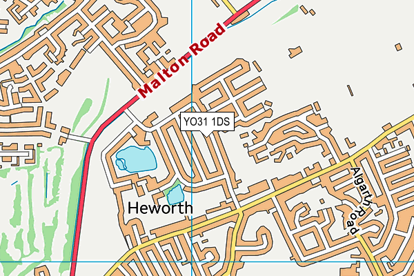 YO31 1DS map - OS VectorMap District (Ordnance Survey)