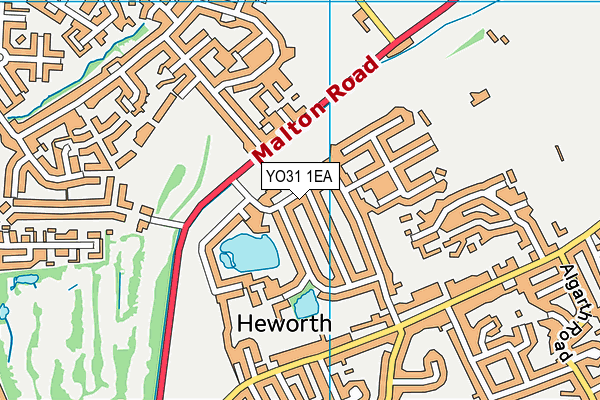 YO31 1EA map - OS VectorMap District (Ordnance Survey)