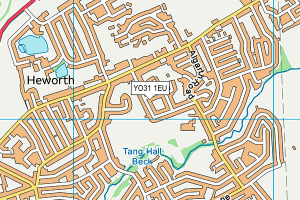 YO31 1EU map - OS VectorMap District (Ordnance Survey)