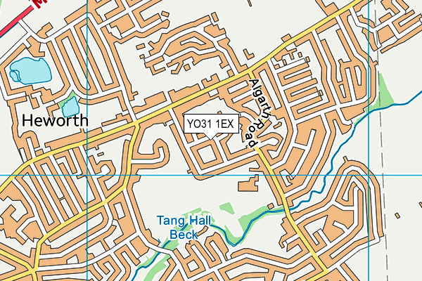 YO31 1EX map - OS VectorMap District (Ordnance Survey)