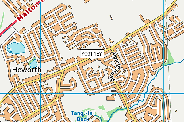 YO31 1EY map - OS VectorMap District (Ordnance Survey)