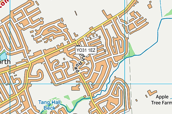 YO31 1EZ map - OS VectorMap District (Ordnance Survey)