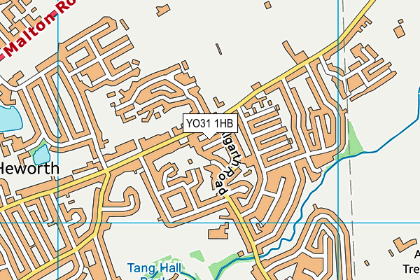 YO31 1HB map - OS VectorMap District (Ordnance Survey)