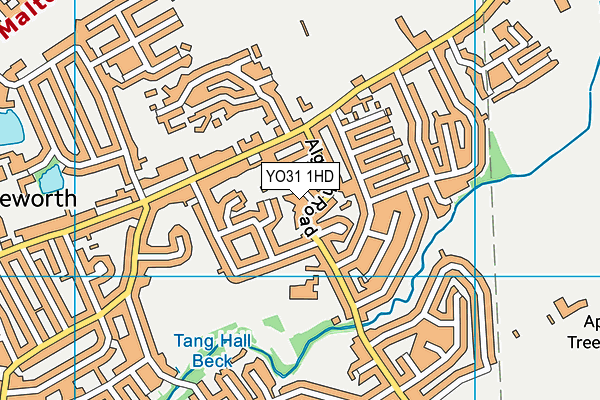 YO31 1HD map - OS VectorMap District (Ordnance Survey)