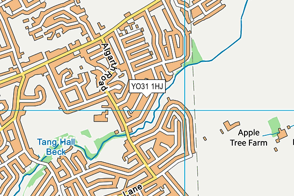 YO31 1HJ map - OS VectorMap District (Ordnance Survey)