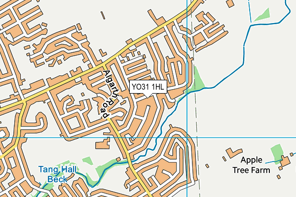 YO31 1HL map - OS VectorMap District (Ordnance Survey)