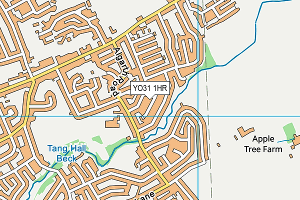 YO31 1HR map - OS VectorMap District (Ordnance Survey)