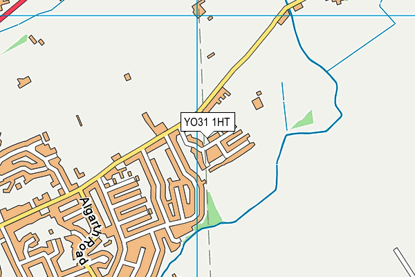 YO31 1HT map - OS VectorMap District (Ordnance Survey)