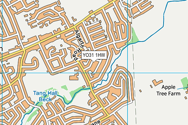 YO31 1HW map - OS VectorMap District (Ordnance Survey)