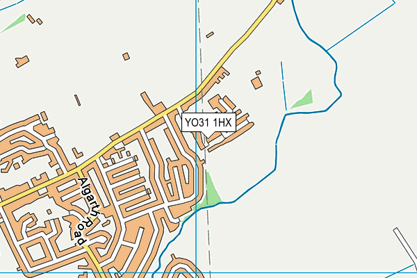 YO31 1HX map - OS VectorMap District (Ordnance Survey)