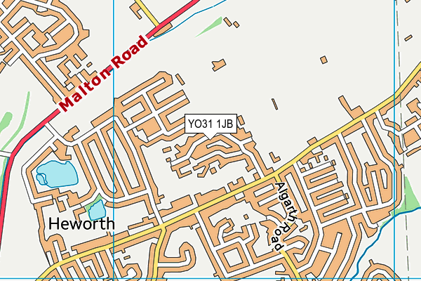 YO31 1JB map - OS VectorMap District (Ordnance Survey)