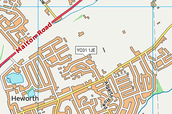 YO31 1JE map - OS VectorMap District (Ordnance Survey)